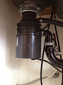 a newly installed waste king garbage disposal